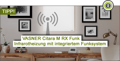 VASNER Infrarotheizung Citara mit integriertem Funksystem