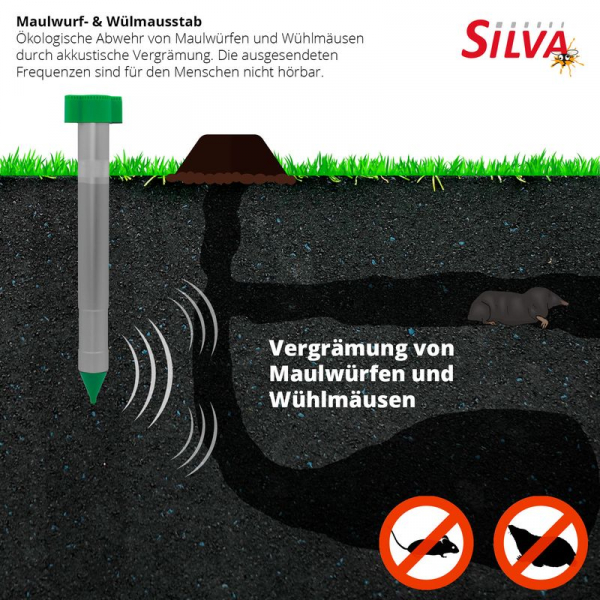3X ISOTRONIC MAULWURFSCHRECK Vertreiber Abwehr Falle Wühlmaus Maus Tier  Ameisen EUR 54,99 - PicClick FR