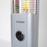 VASNER Infrarot 23R-Carbon Stand-Heizstrahler mit AirCape silber