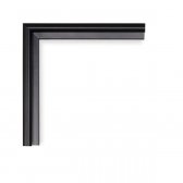 VASNER Zipris S Sleek Infrarotheizung Spiegel 500Watt(breit)ultraflach Rahmen hauchdnn schwarz