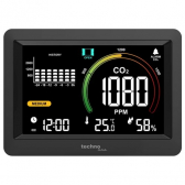 techno line Luftqualittsmessgert WL1028 CO2, Luftgte-Monitor mit Alarmfunktion