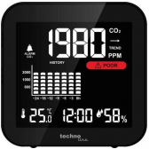 techno line Luftqualittsmessgert WL 1025 mit CO2-und Luftgte-Anzeige