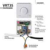 VASNER VRT35 Thermostat kabelgebunden fr Infrarotheizung:einfache Temperatureinstellung